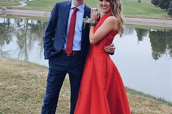 Red And Navy Formal Wear