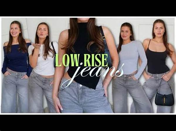 Low-rise Jeans Comeback Era