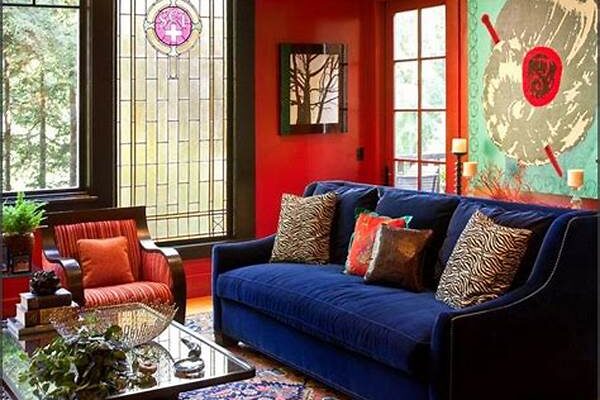 Red And Navy Home Decor Inspiration